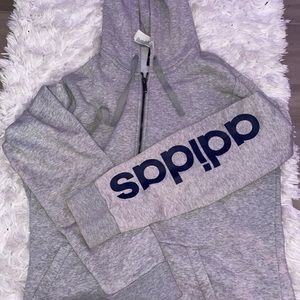 Adidas Grey Zip Up Women